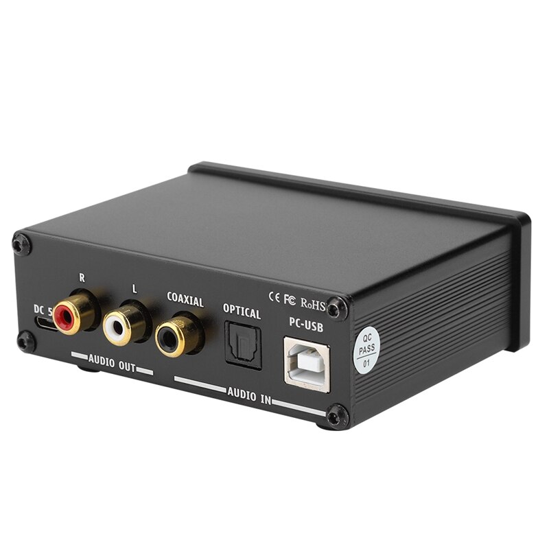 Full-ac -q3 pro dac-dekodierung, digitaler audiodecoder, kopfhörerverstärker, usb-dac, 24- bit /192 -khz-dekodierung für 3.5mm kopfhörer: Default Title