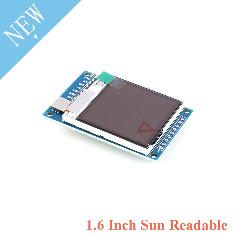 1.6 Inch SPI Serial LCD TFT Display Screen Module 130*130 SSD1283 Visible Under Sunlight for Arduino 1.6" OLED LED Sun Readable