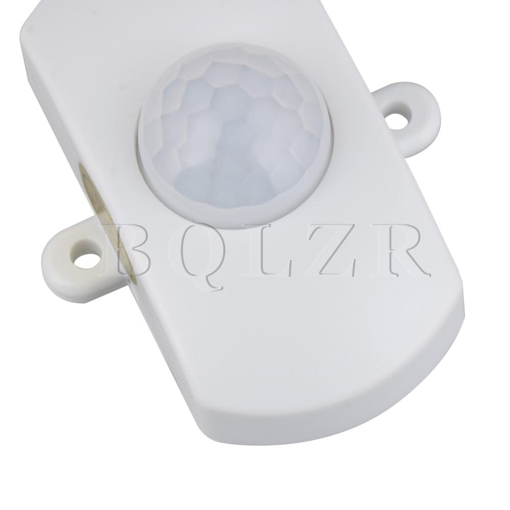 BQLZR White DC 6V-24V PIR Sensor LED Dimmer Switch Cotroller 5A for LED Light