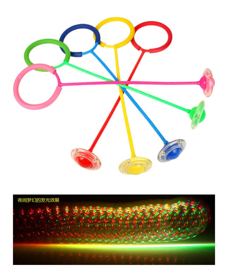 LED-Blitz springen freundlicher spielzeug schnippen fuß Ball springen Ball springenden Ball erwachsene drehen springen kreis einzigen fuß leucht