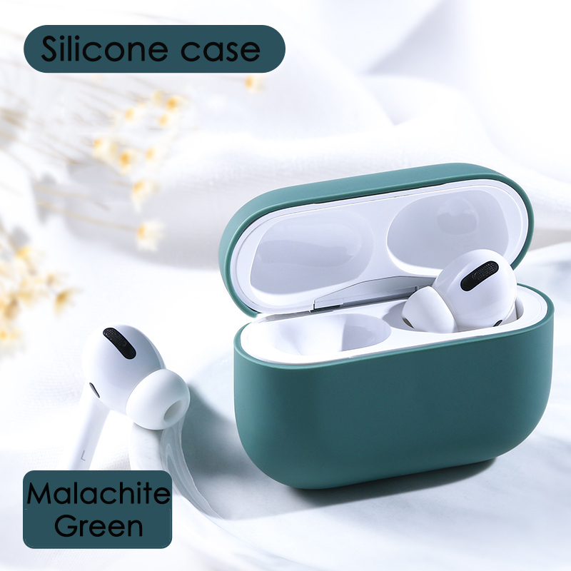 Case Apple Airpods Pro 8 Kleur Gevallen Beschermende Waterdichte Siliconen Draadloze Bluetooth Hoofdtelefoon Case Multicolor: Dark Green