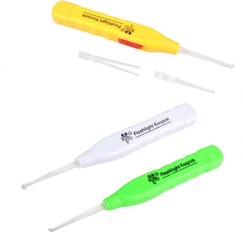 Herramientas de limpieza de orejas, linterna LED, removedor de luz de cera para los oídos, limpiador de la salud, Kit de cuidado de la oreja, extracción sencilla de cera de los oídos