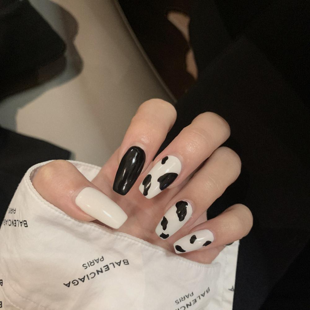 Faux ongles à pression avec colle, de Style 3D, 24 pièces