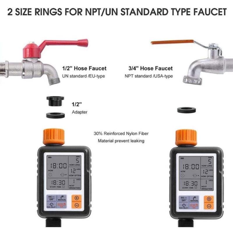Watering Timer Automatische Digitale Programmeerbare Timer IP65 Waterdicht Scherm Voor Tuin Weide Irrigatie Timer Irrigatiesysteem