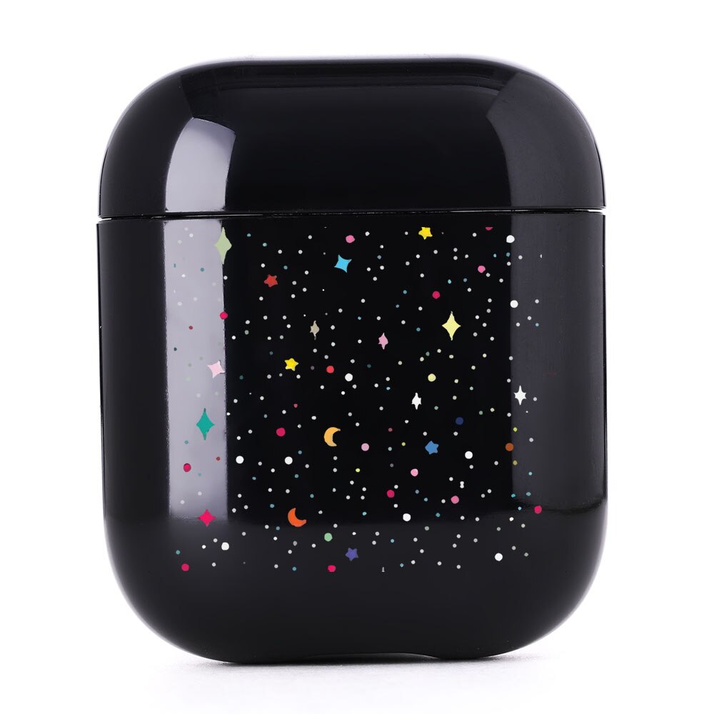 Cute Case For Apple Airpods 1/2 Case Space Planets Astroaunt Bluetooth Earphone Case For Airpods 1/2 Headphone Black Hard Case: I01074S