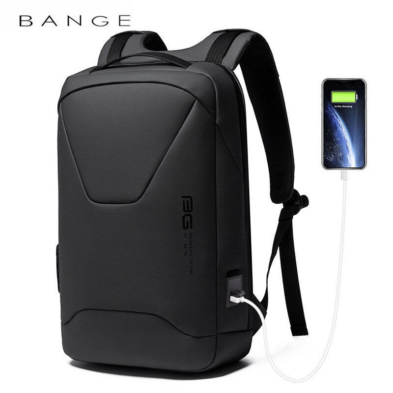 Bange herren-laptop-rucksack, diebstahlsicher, wasserdicht, 15.6 zoll, alltags-, arbeits-, business-rucksack, schulrucksack, mochila für männer