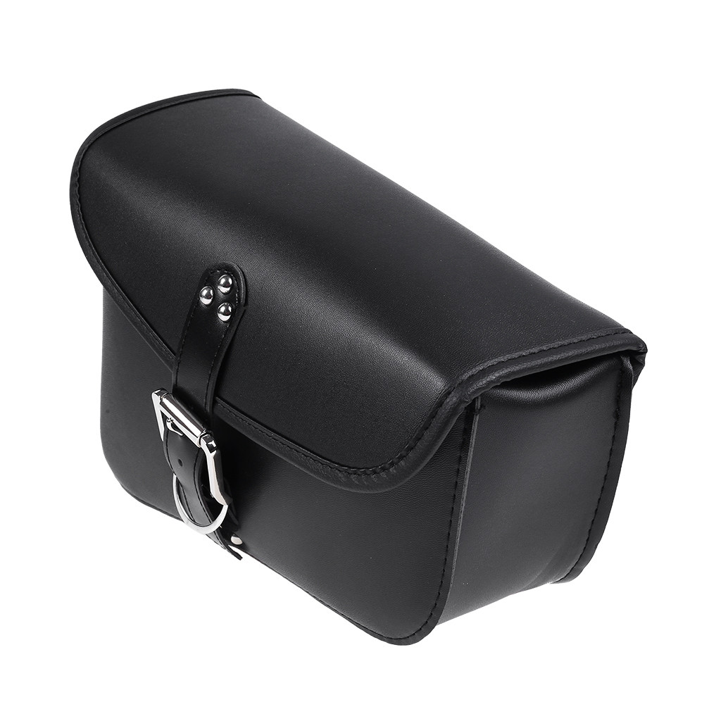 Universele Rechts Motorfiets Zadeltas Leer Opslag Side Bag
