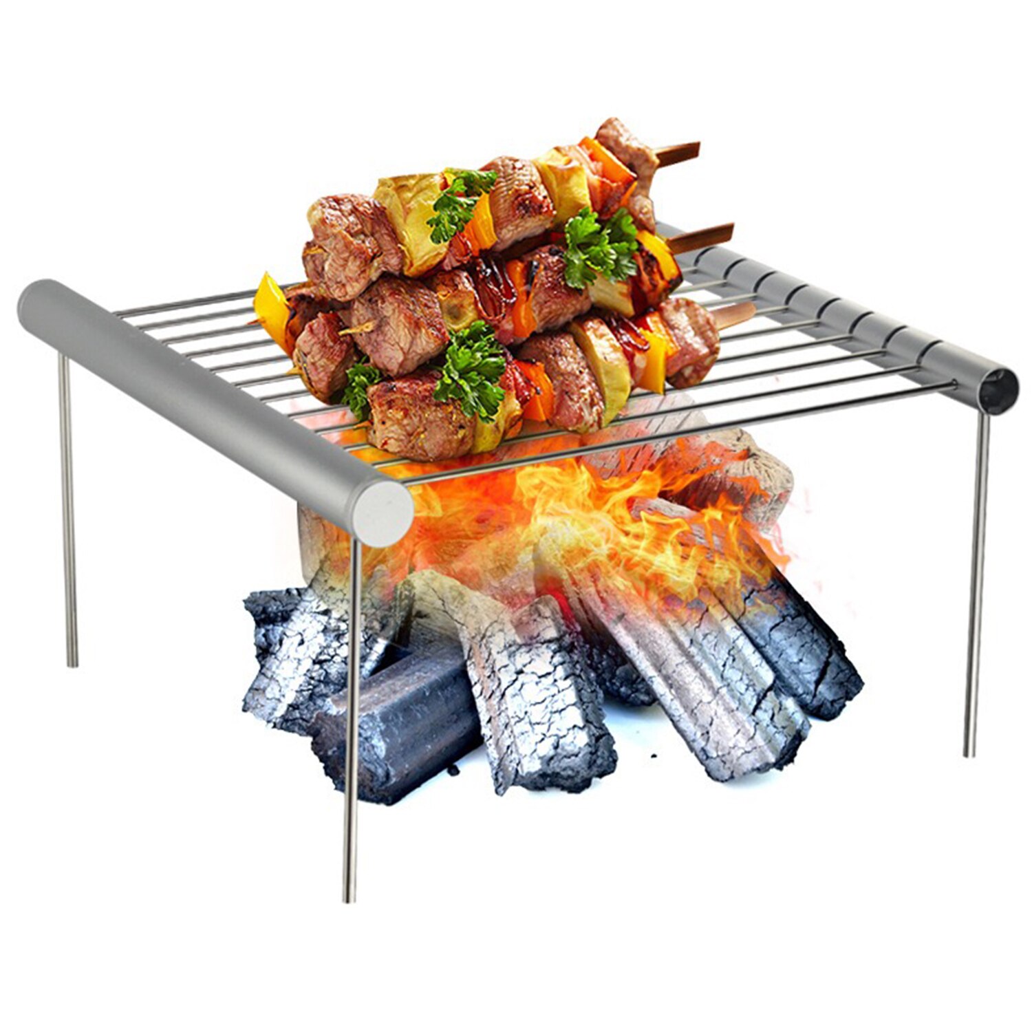 Sammenfoldelig bålgrill non-stick aftagelig 304 ru... – Grandado
