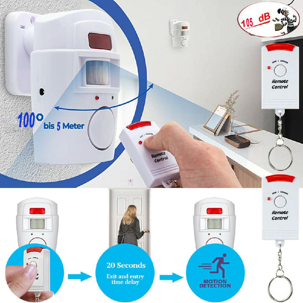 Remote Control Infrared Alarm Anti-theft Wireless Alarm Detector larm Security Systems Home Use