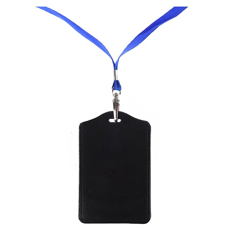 SODIAL(R) porte-Badge d'identité d'affaires en simili cuir 2 pièces