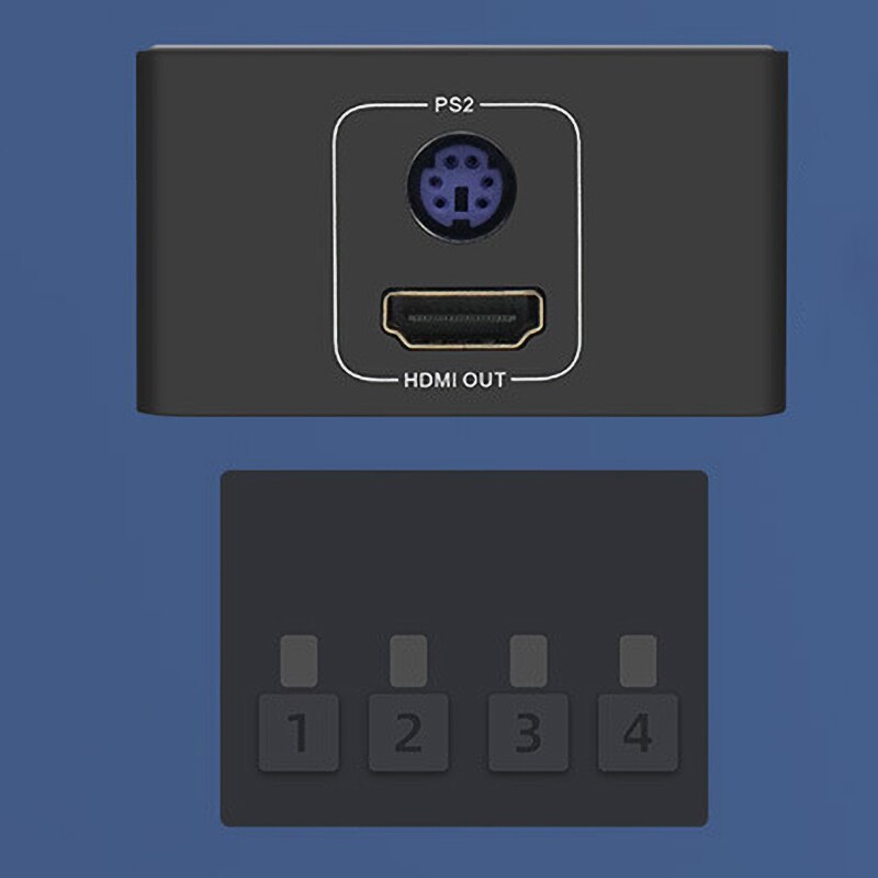 4 in 1 Hdmi Kvm Switch Output 4 Port 4K Kvm Converter 4 Computers Share a Screen