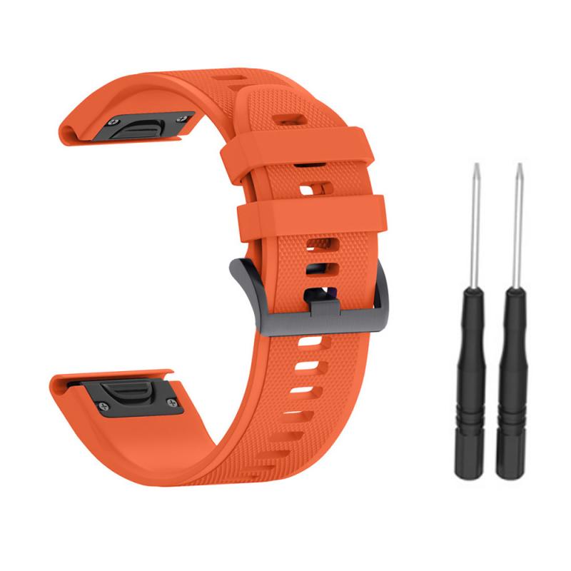 Silicone Strap For Garmin Fenix 3 3HR 5X 5X Plus Band Sport Bracelet Rubber Watchband Silicone Fitness Replacement Band: 2