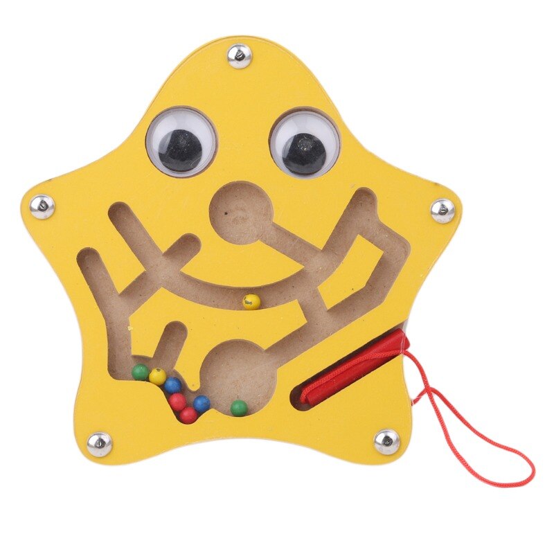 1Pcs Kids DIY Eva Clock Learning Education Toddler Lacing Shoes Montessori Kids Wooden Toys Children Toys: starfish