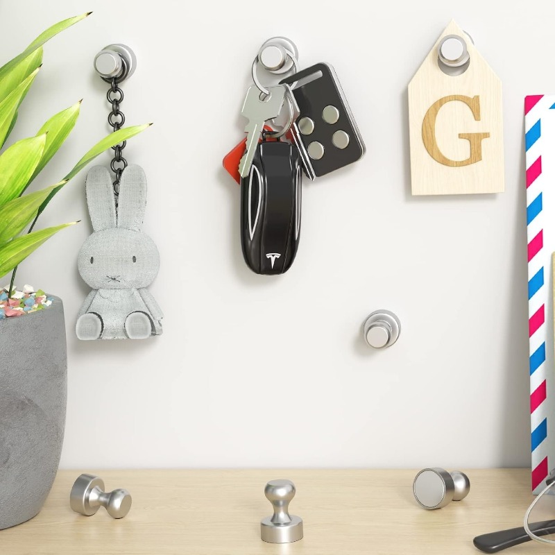 Mini Strong Magnetic Pushpins Neodymium Metal Magnet Push Pin Suckers for Office School Whiteboard Refrigerator Magnets Hooks