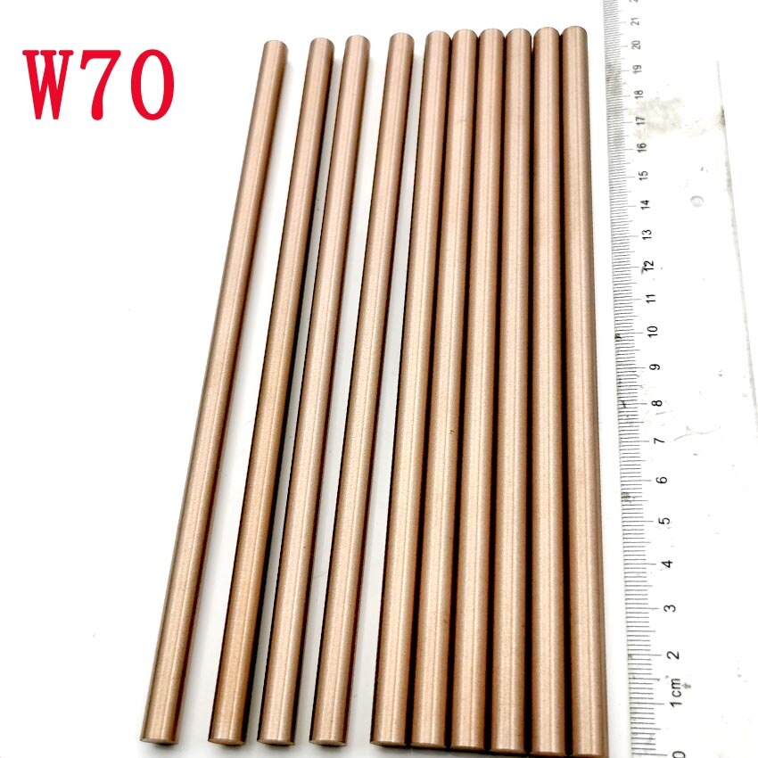 Rame Tungsteno CuW Rotonda Rod W70/30 Della Lega di 2mm a 100 millimetri 70% W 30% Cu
