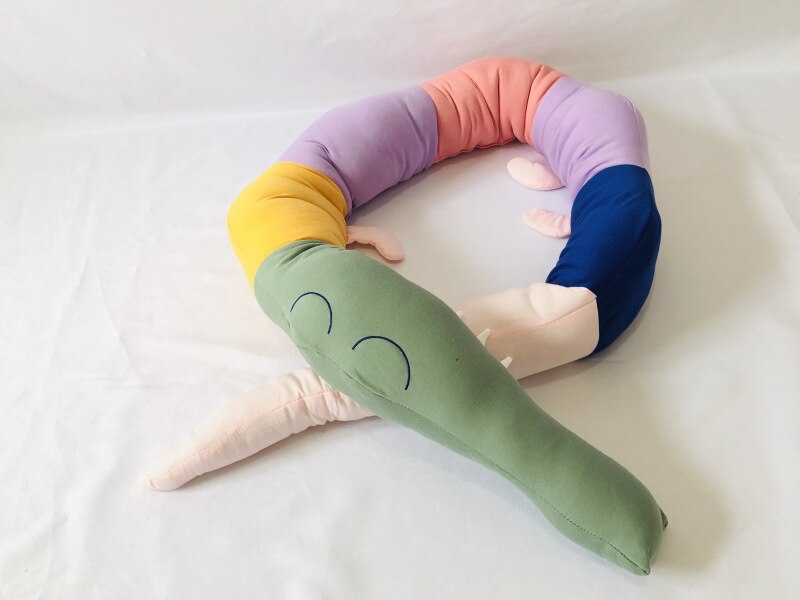 185 centimetri stile Scandinavo Danese per bambini decorazione della stanza del bambino letto paraurti piccolo coccodrillo cuscino riposo a letto di sonno