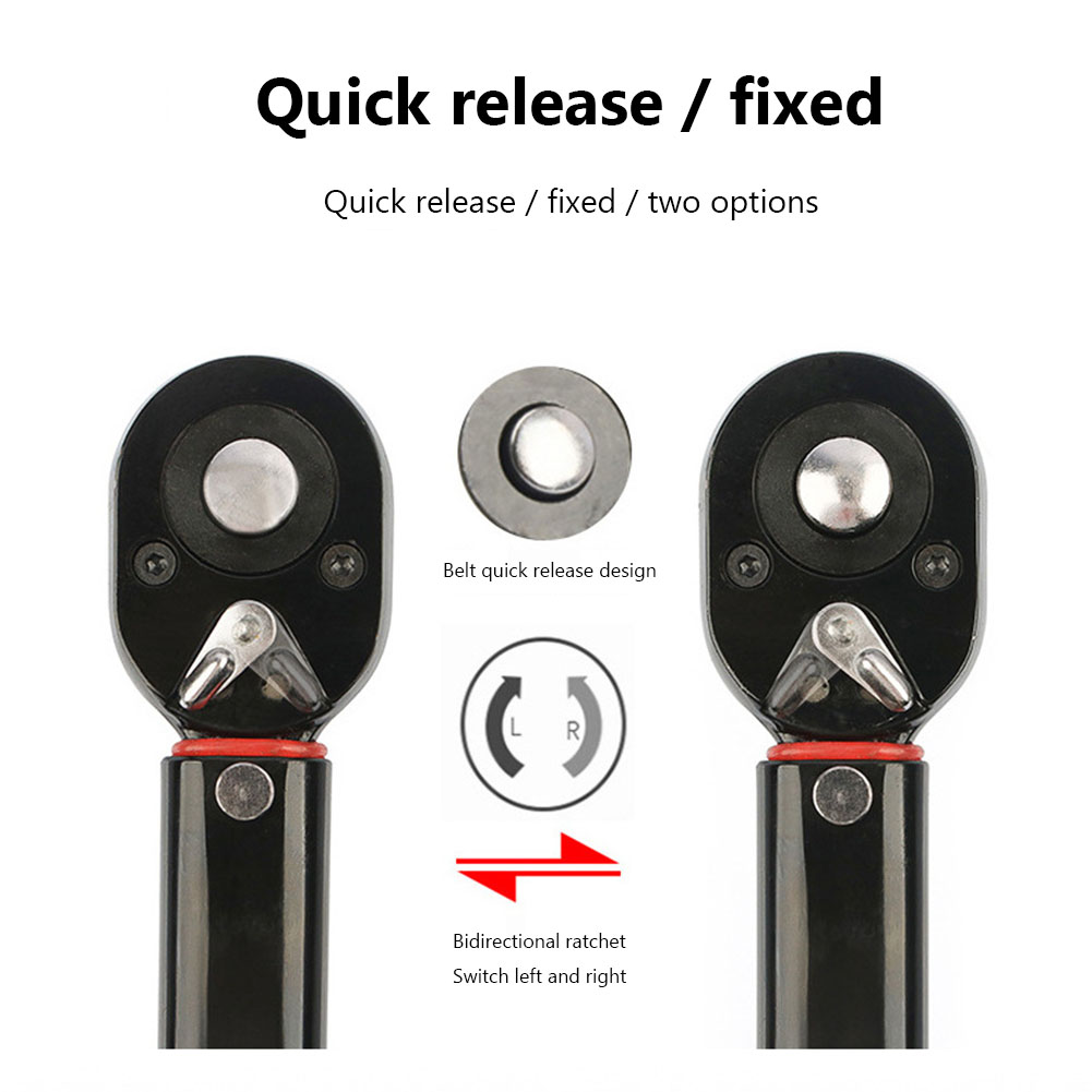 1/4 3/8 1/2 Torque Wrench Drive Tool 5-210 Nm Square Positive Negative Two-way Adjustment Spanner Auto Repair Tool Hand Tools