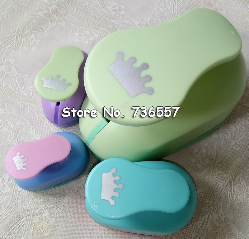 4PCS (3",1.5",1",5/8") Circle craft punch set cortador de papel de scrapbook school paper foam Round hole punches
