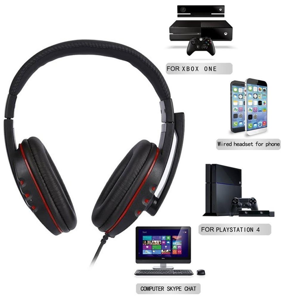 Universal Laptop PC Computer Headphone Stereo Music Gaming Headband Headset With Microphone Mic Earphone 3.5mm Jack Wired