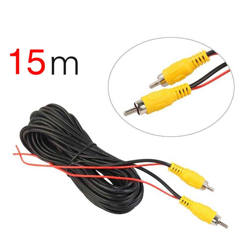 2.4 ghz trådlös bakre kamera rca videosändare & mottagarsats för bil bakåt bildskärm fm-sändare och mottagare: 15m