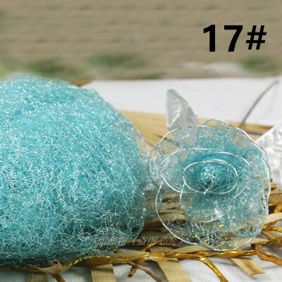 1pcs Making Flower Stocking Gold/Silver Silk Flower Accessories Decor DIY Nylon Flower Material Artificial Flower For Wedding: 17