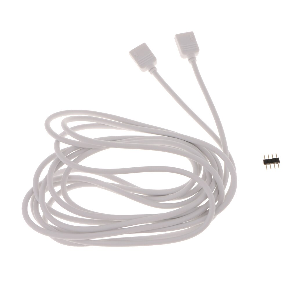 1m/2m/3m/5m 4-Pin Extension Cable Wire Connector for 5050/3528 LED Strip Light Ribbon Tape