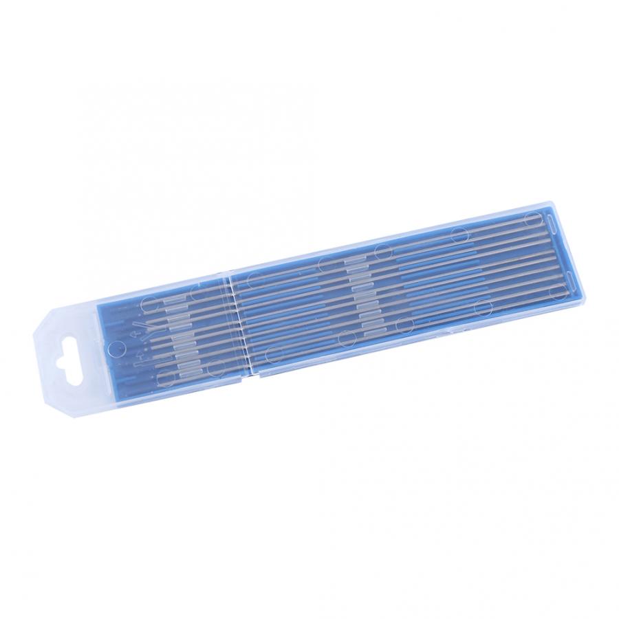 Wolfram elektrode professionelle 10 stücke Wolfram Schweißen Elektroden Lanthan Elektrode Blau Spitze 1,0/1,6/2,4mm Tungstens