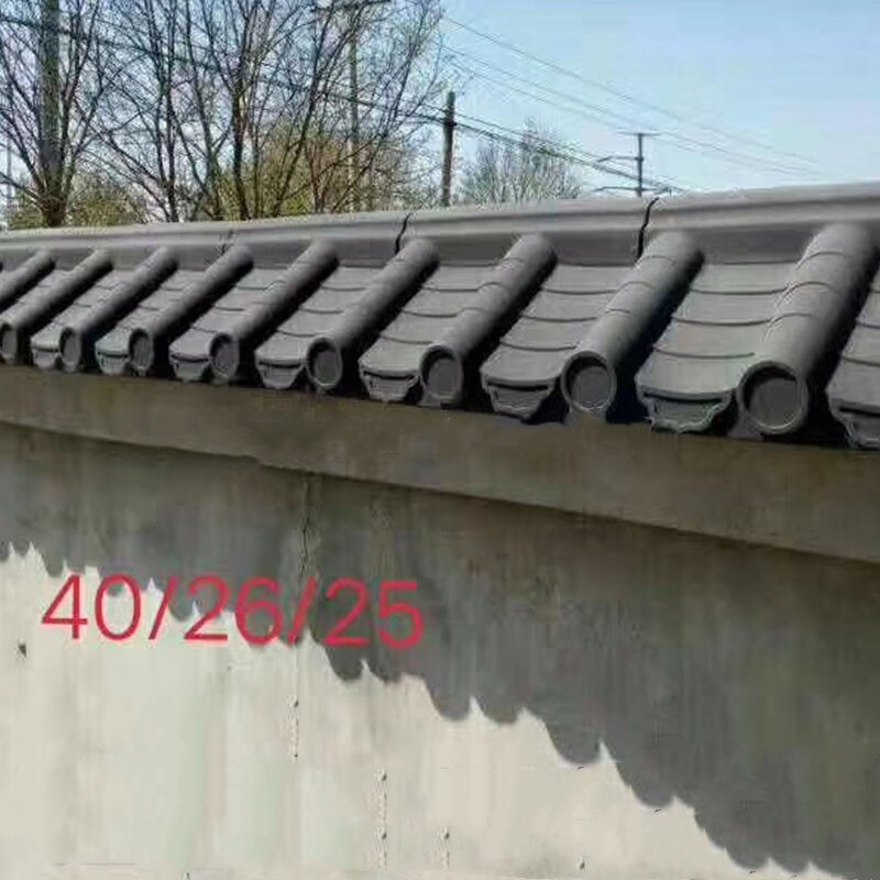 Moule à brique carrée ciment Antique, pour fabriquer un toit de jardin, sculpture 3D, béton antidérapant, moules de pavage en plastique, 40x26x25cm