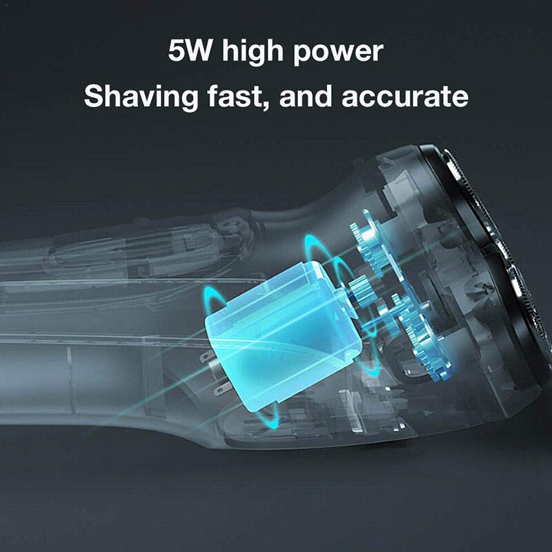 Elektrisk barbermaskine til mænd skægtrimmer genopladelig roterende razoripx 7 vandtæt trådløs ansigtsbarberingsmaskine