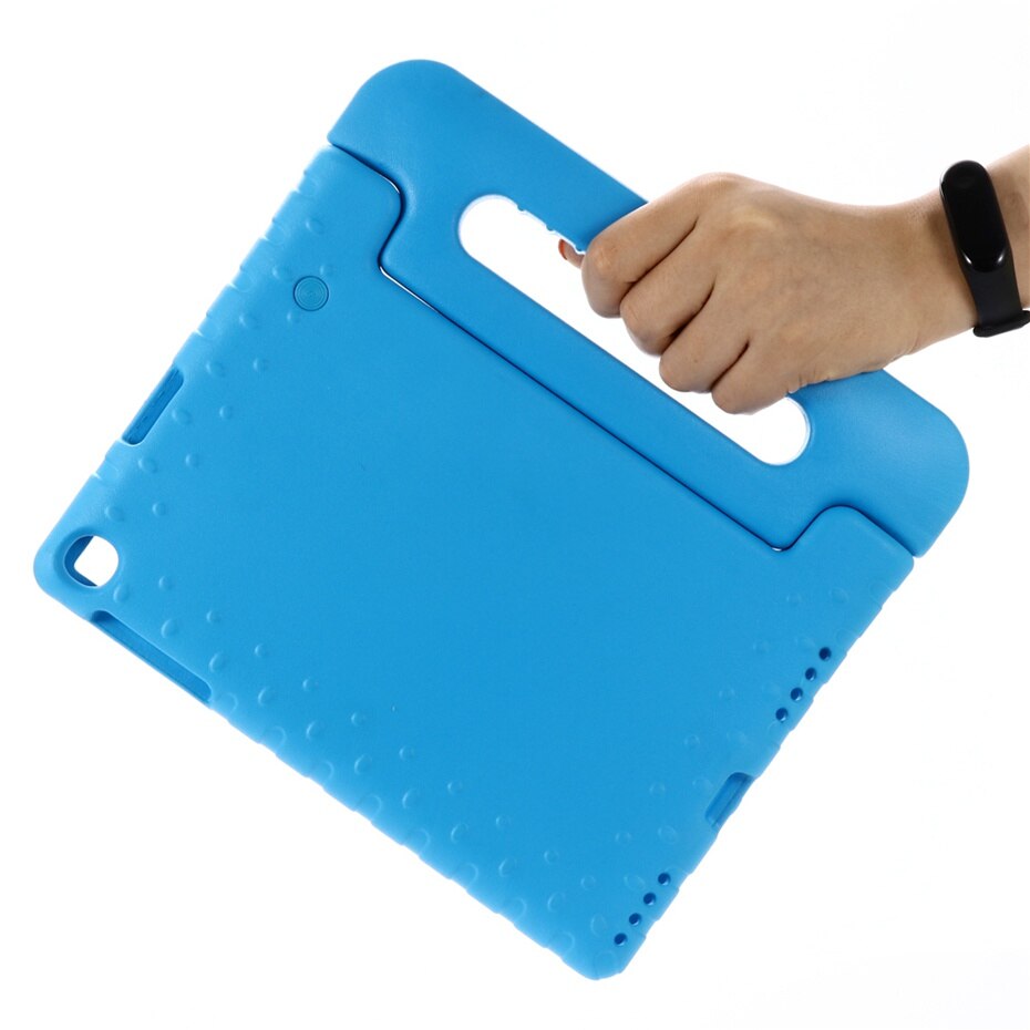 Para Samsung Tab A 10,1 Funda niños SM-T510 T515 A prueba de golpes EVA Funda para Samsung Galaxy Tab A 10,1 soporte con asa Funda: Azul