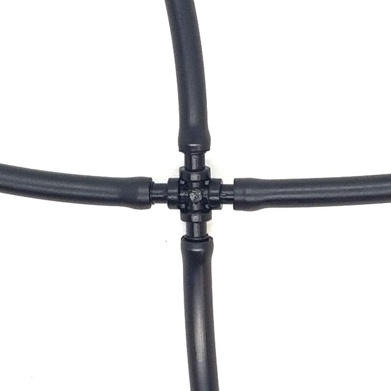 1set Micro-Flow Drip Watering Irrigation Kits System & 100 Packs-Barbed 1/4 Inch Drip Irrigation 4-Way Cross Connector
