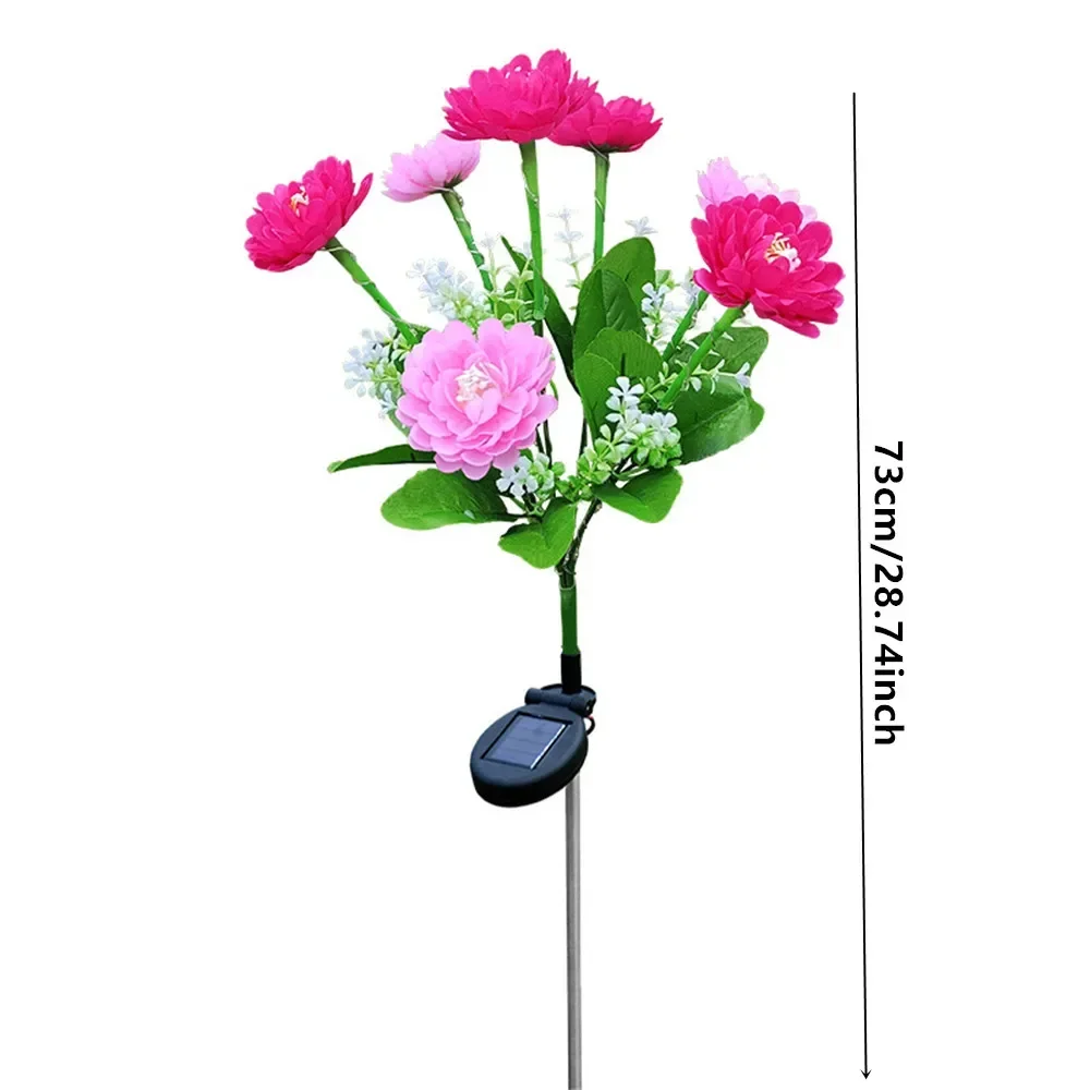 Außenbeleuchtung Weihnachten Solarleuchten Garten Schnee Lotusblume Rasenlampe für Hof Terrasse Blumenparty Lampe Hochzeit Muttertag