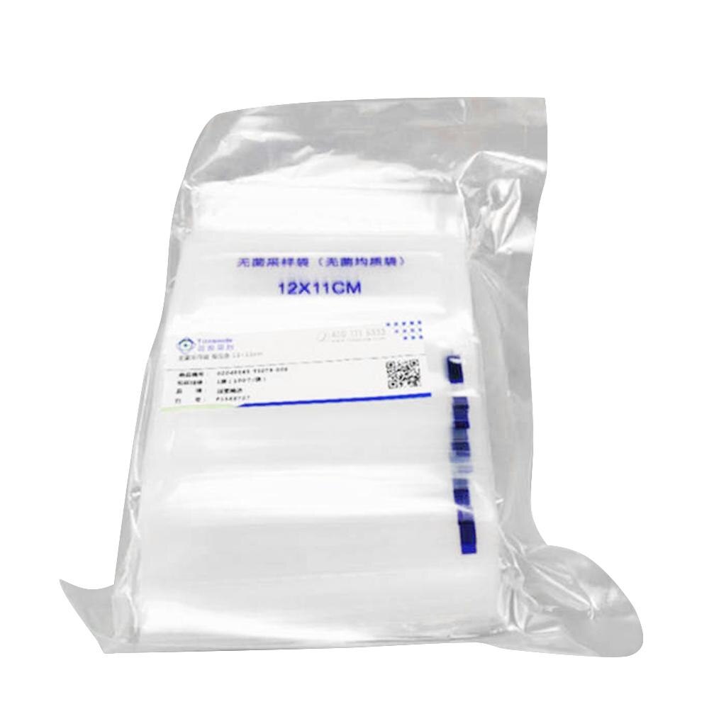 Suministros de laboratorio bolsa de muestreo accesorios experimentales bolsa de muestra boca plana aséptico bolsa de muestreo