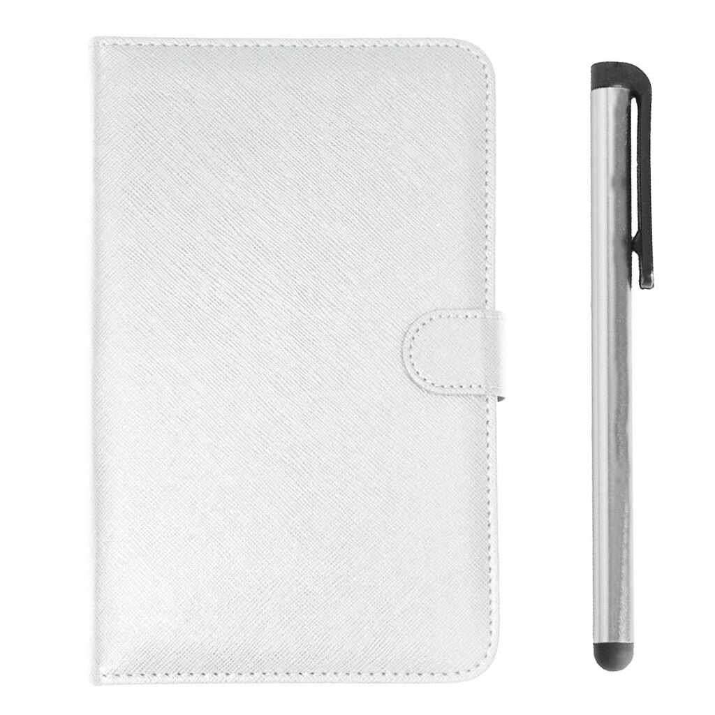 Portable Wireless Bluetooth Keyboard Case For Mobile Phone Protector with Bluetooth Keyboard Smartphone: White 