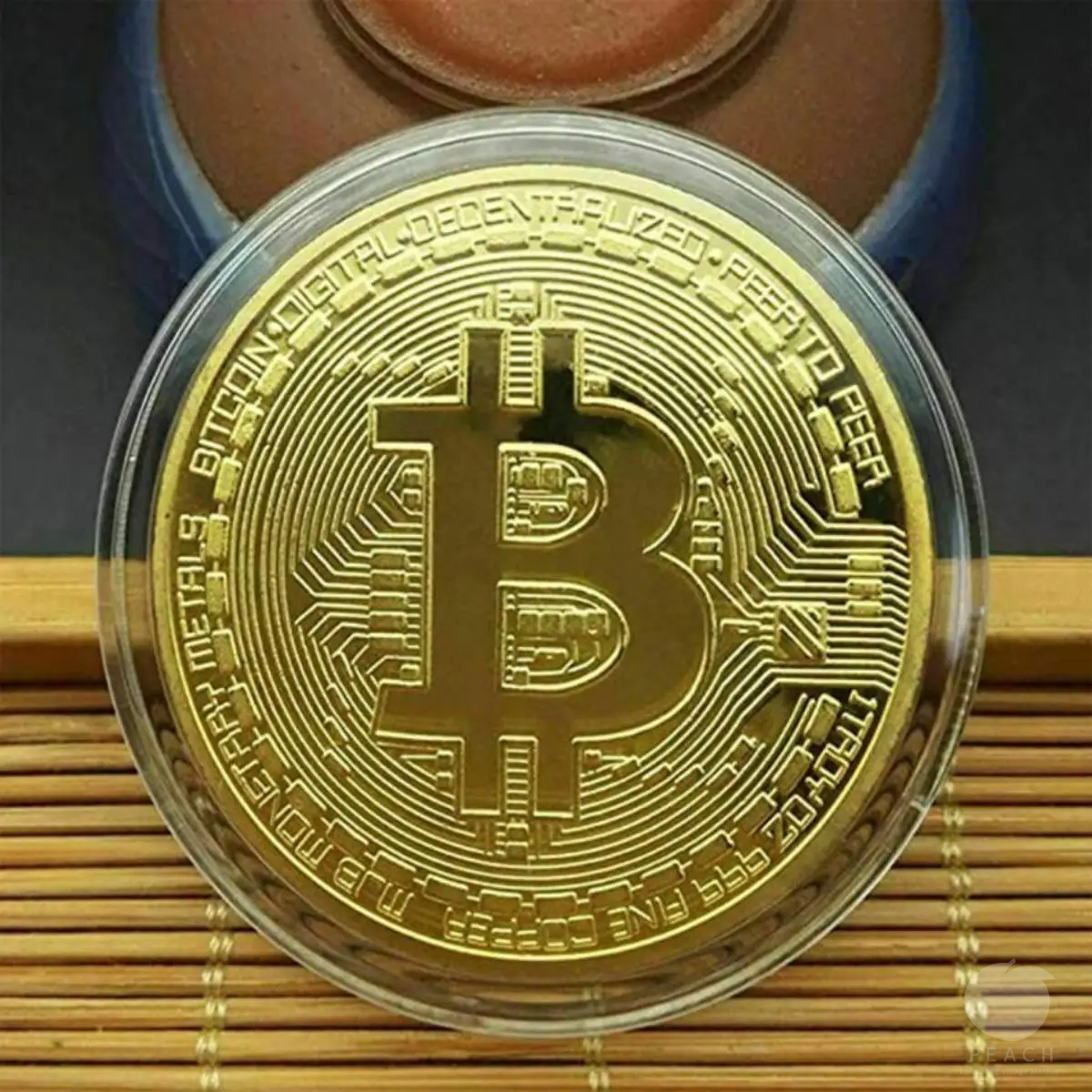 Gold Plated Bitcoin Coin Collectible Art Collection Physical Commemorative Casascius Metal Antique Imitation Happy Birthday