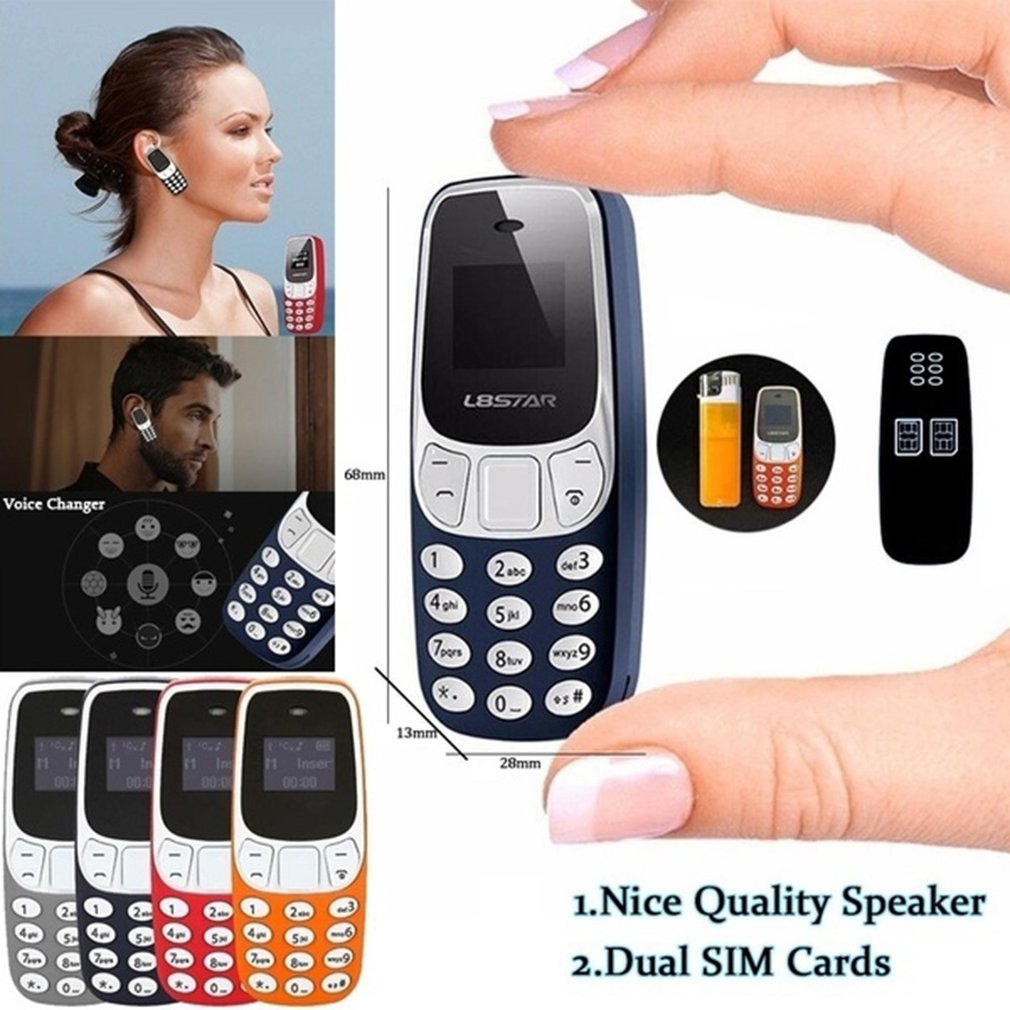 Mini teléfono móvil pequeño portátil, GSM, Dual Sim, BM70, varios idiomas