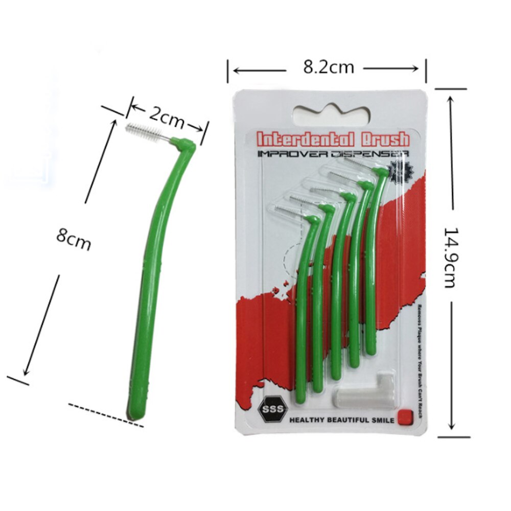 Interdental børste rene interdental børster rene mellem tænderne tandtrådsbørster tandstikker tandbørste tandplejeværktøj 5/10 stk.