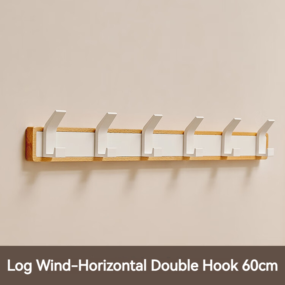 Percheros de pared de madera para dormitorio, vestíbulo de entrada, perchas de almacenamiento de ropa, gancho multiusos, organizador de ropa para chal, almacenamiento para el hogar: Borgoña