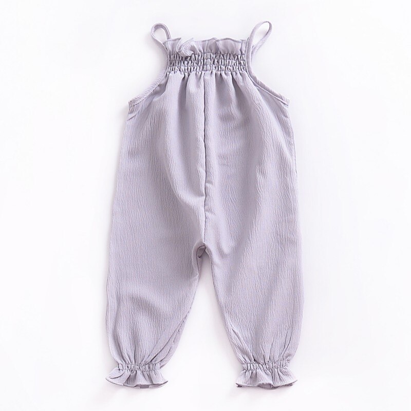 Baby Mädchen Jungen Strampler Outfits Baumwolle ärmellos Nette freundlicher Baby Mädchen Solide Blumen- Halfter Schlinge Strampler Kleinkind Kleidung