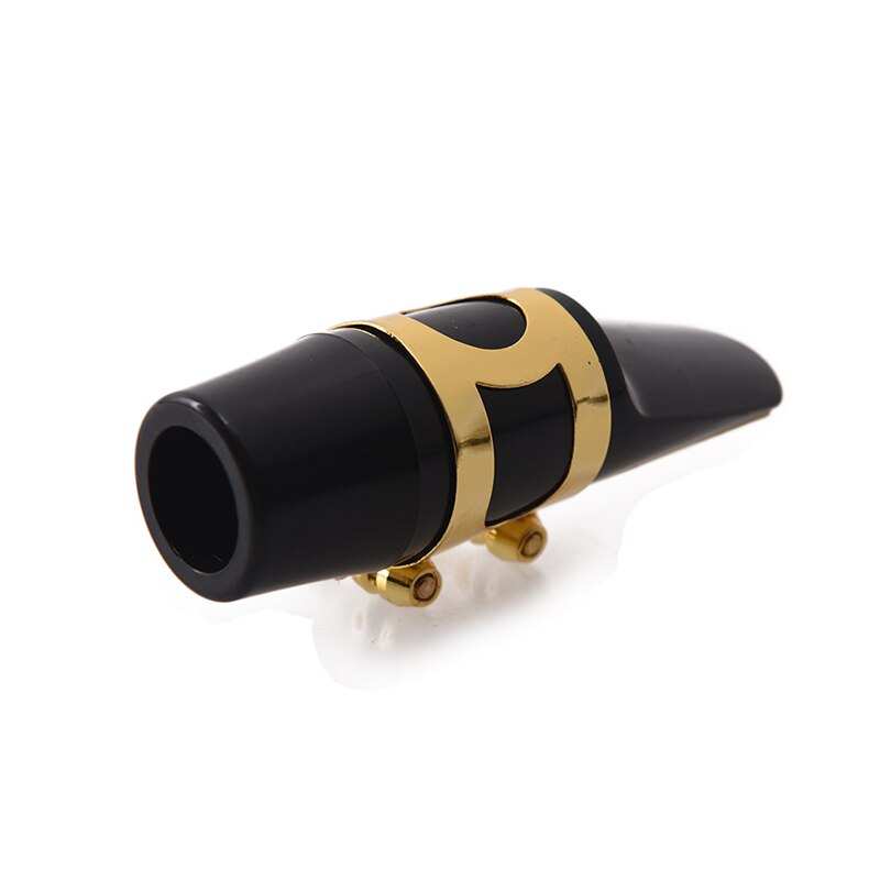 1Pcs Professionele Plastic Saxofoon Mondstuk Klassieke Muziek Altsax Mondstuk Zwart Voor Saxofoon