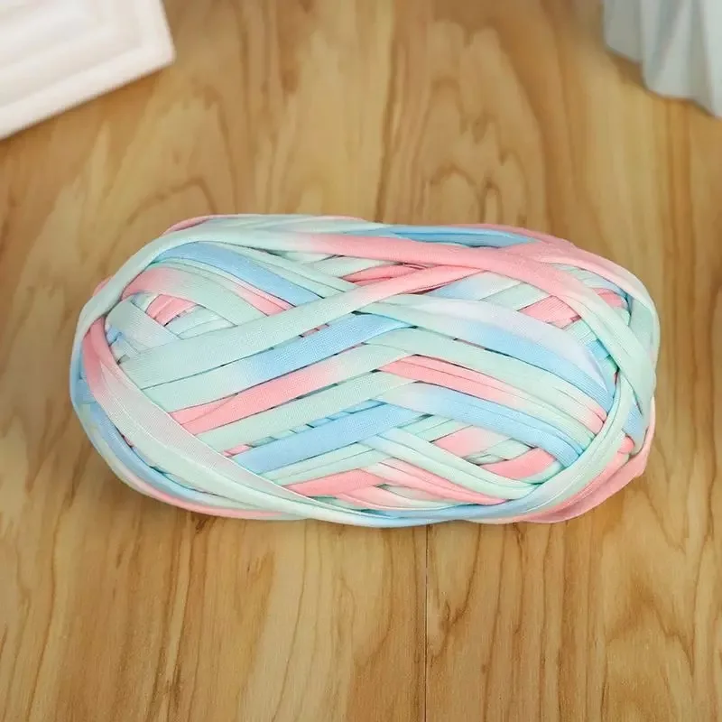 Katoen platte draad DIY T-shirt garen haak snoep kleuren naaien & breien benodigdheden materialen voor tas pantoffels sandalen handgemaakt: Donkergroen