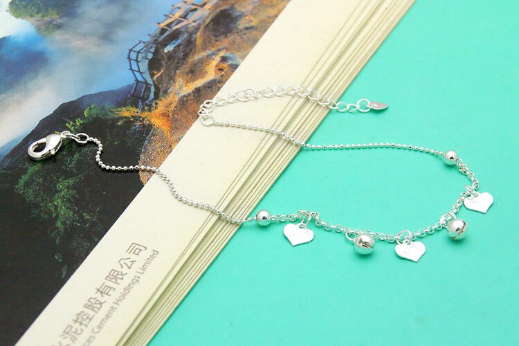 sterben neue mädchen fußkettchen Glocke anhänger 925 Sterling silber fuß kette anhänger einzelhandel sterben beste geburtstag präsentieren