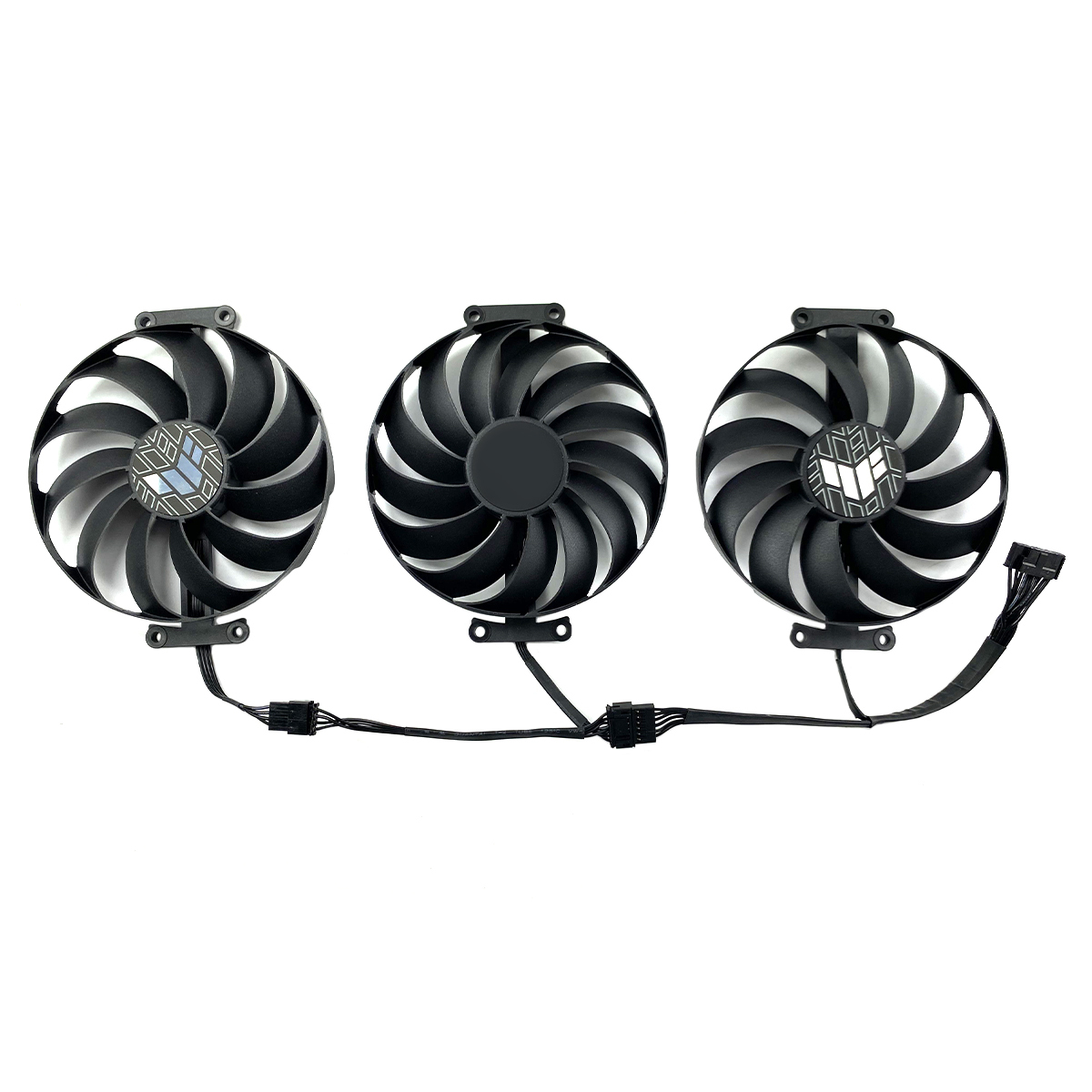 For ASUS TUF RX6700XT 6800 6800XT 6900XT 6950XT GAMING OC Graphics Card Replacement Fan: Silver