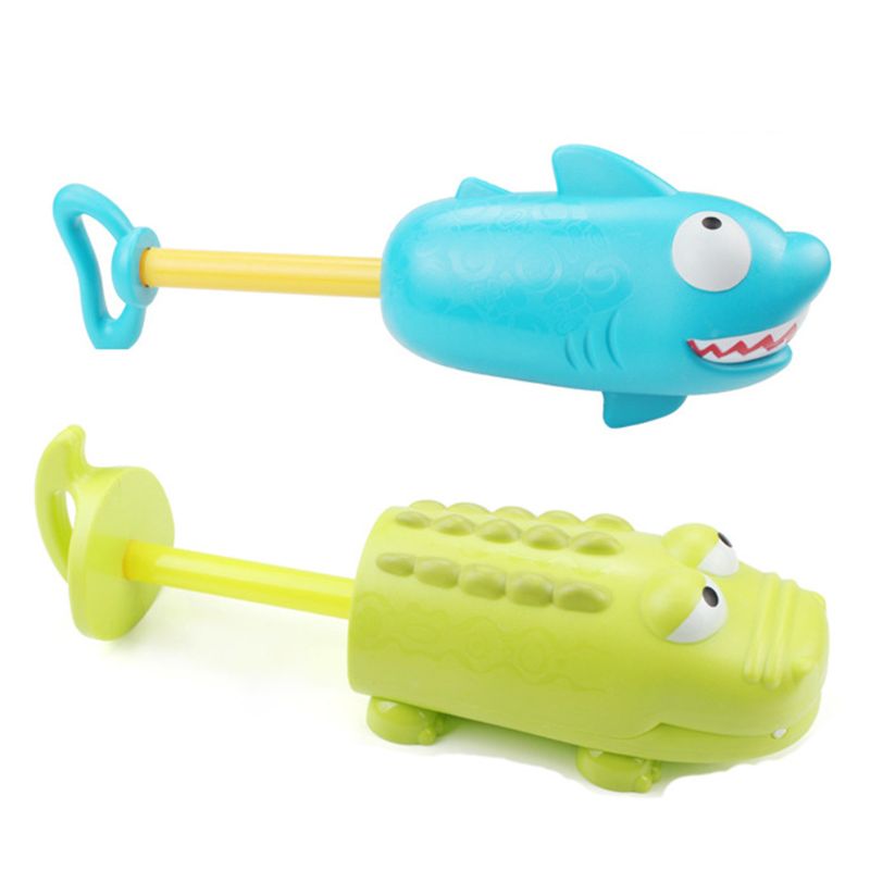 2 Stuks Shark Krokodil Vorm Zomer Water Squirt Speelgoed Spuit Blaster Outdoor Game