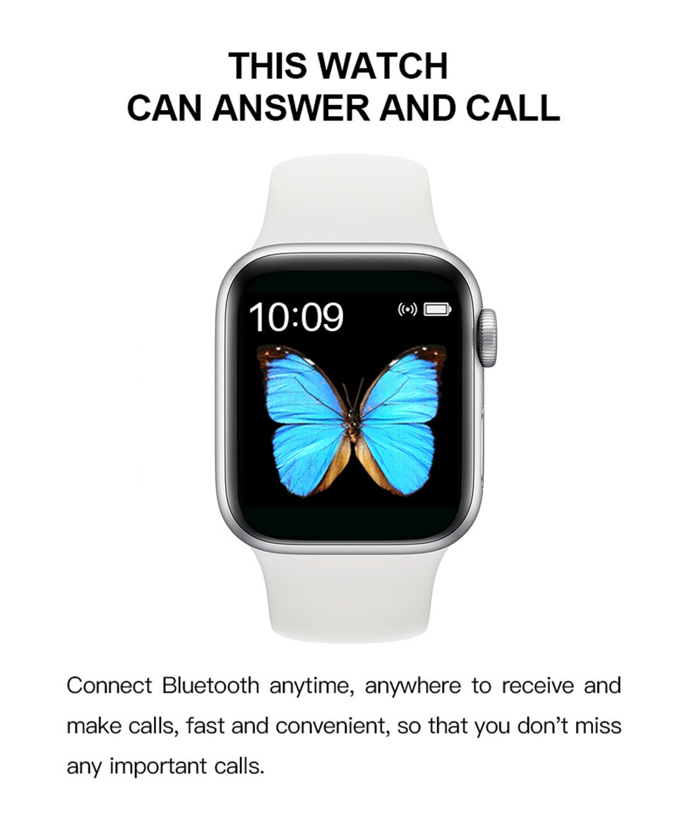 T500 Smartwatch IWO13 Serie 5 Bluetooth Call 44Mm Smart Horloge Hartslagmeter Bloeddruk Voor Ios Android Pk iwo 12 Iwo 8