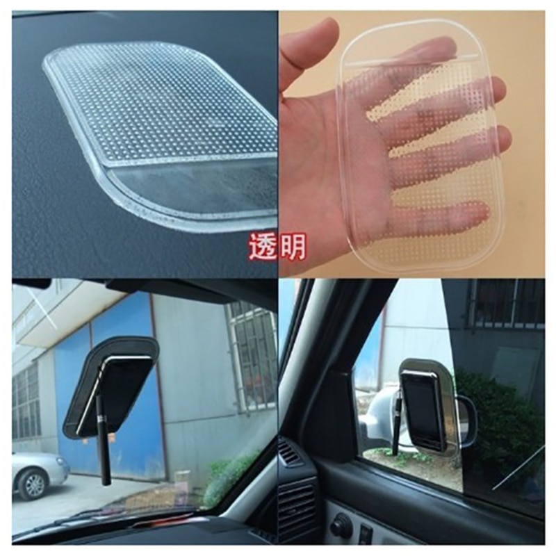 1Pc Auto Dashboard Sticky Pad Silicagel Sterke Zuignap Houder Anti Slip Mat Voor Mobiele Telefoon Auto Accessoires