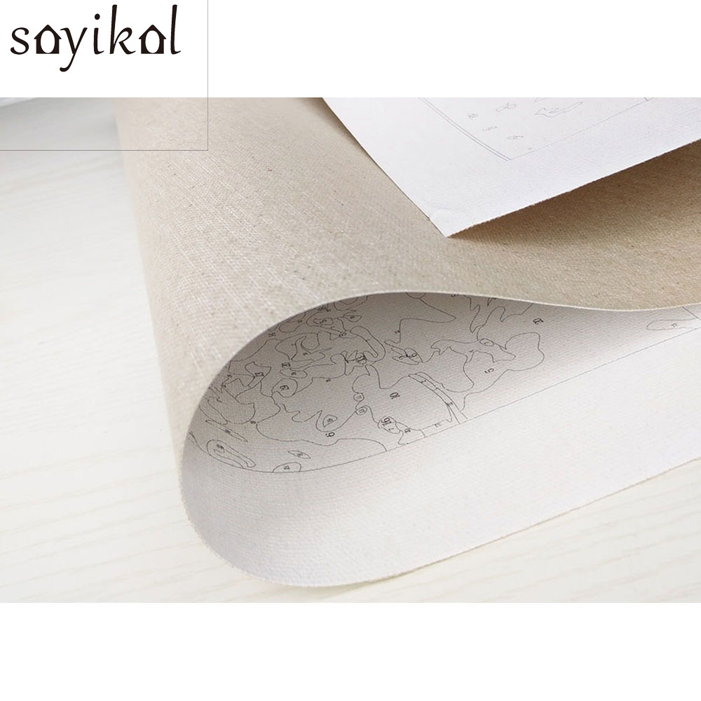 Framed Digital Oil Painting By Numbers Home Decor Craft Paint On Canvas Unique Picture Abstract Dance Girl Diy Painting