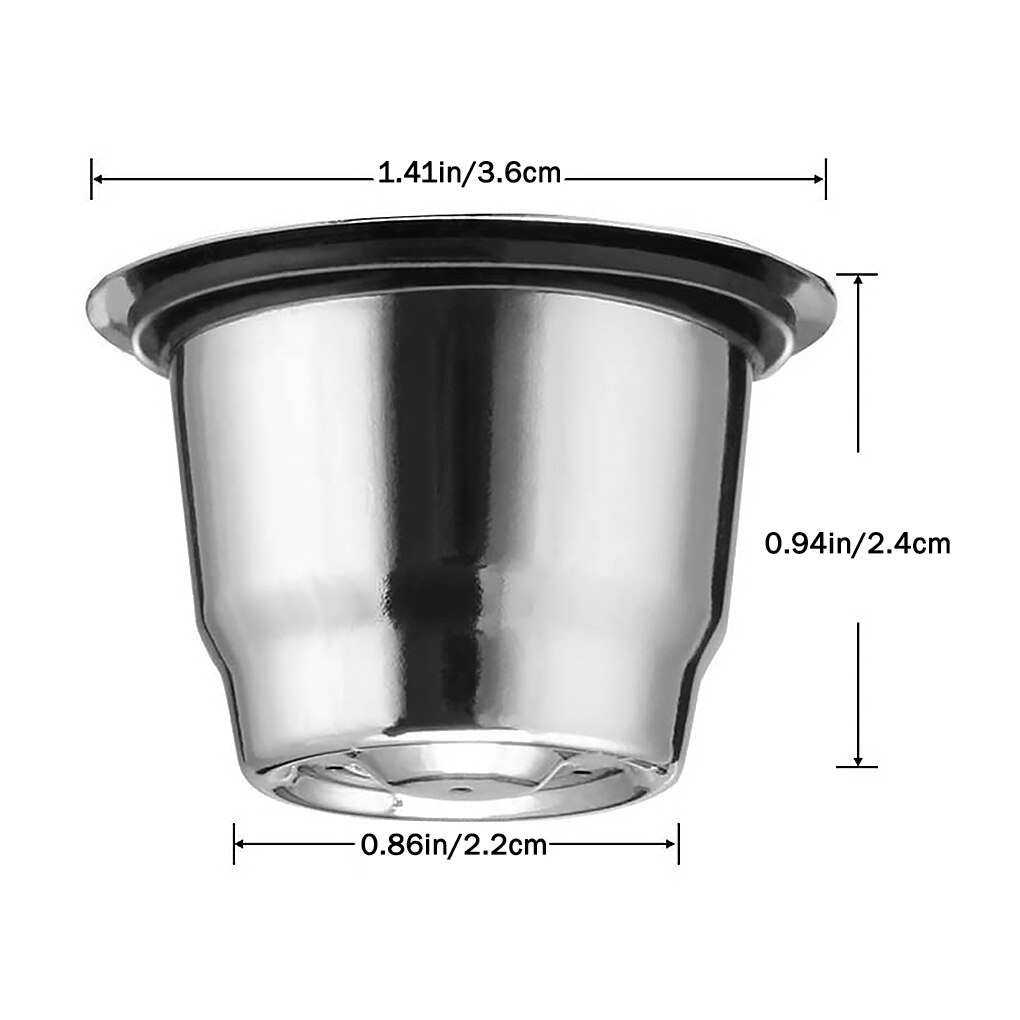 Nespresso Capsule Rvs Capsule Koffie Cup Cap Set Herbruikbare Capsule Lepel Borstel Seal Pod Sticker Deksels Diverse Kit