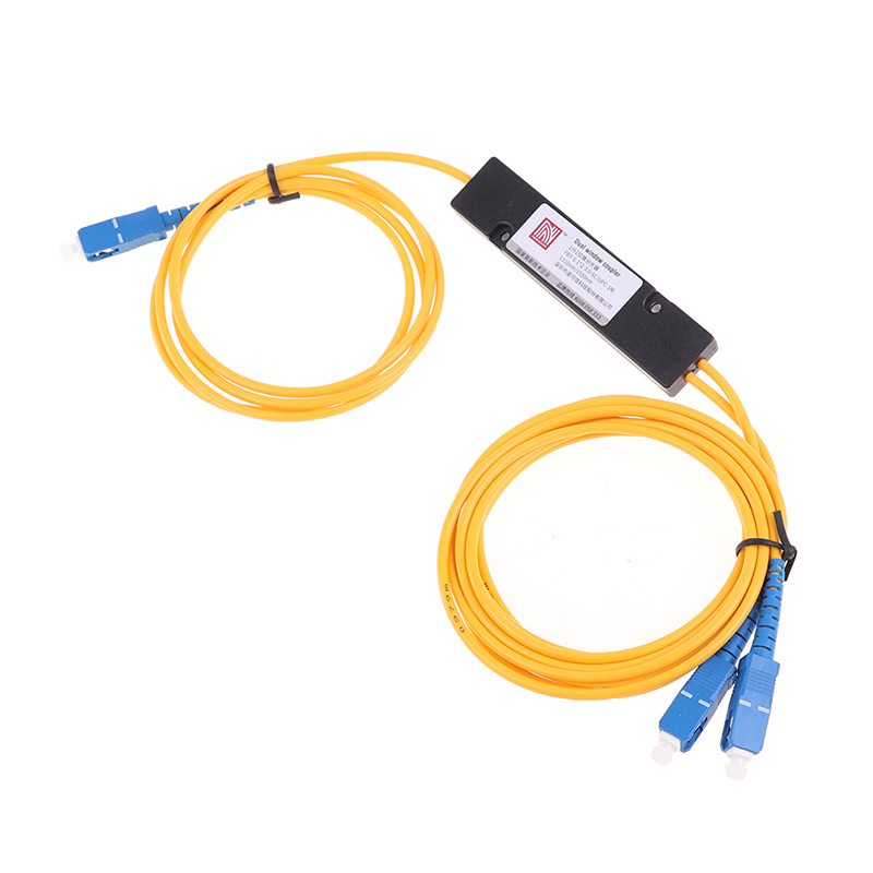 PLC Splitter SC APC 1X2 PLC Singlemode Fiber Optical Splitter SC/UPC PCL Splitter Internal Computer Cable Sleeve