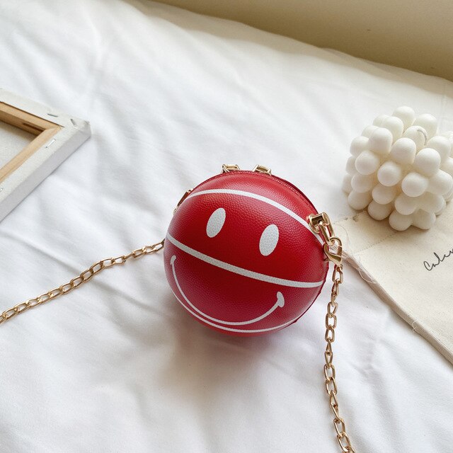 Cool Basketbal Zak Reizen Diagonaal Kleine Schoudertas Koreaanse Versie Van Leuke Wilde Hip-Hop Jongens En Meisjes: small red